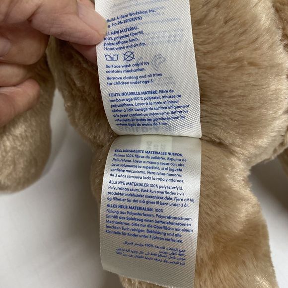 Build A Bear Bunny Rabbit Brown W/Pink Accents & Unicorn Hooded Top 15 inches - Picture 5 of 13